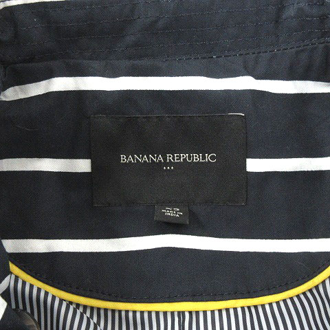 BANANA REPUBLIC ネイビー ボーダー トレンチ XS BANANA REPUBLIC ネイビー ボーダー トレンチ XS 春秋