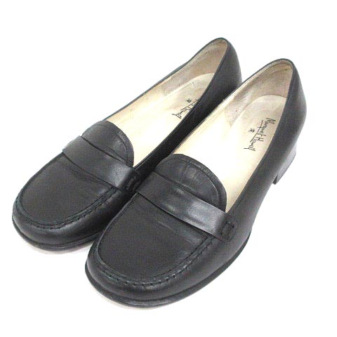 MARGARET HOWELL ブラックレザーシューズ 23cm MARGARET HOWELL ブラックレザーシューズ 23cm マーガレット