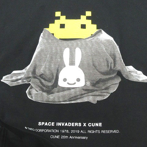 未使用品 キューン CUNE × スペースインベーダー 25th コラボ Tシャツ 