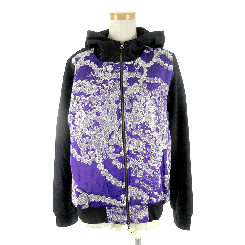 ドリスヴァンノッテン DRIES VAN NOTEN パーカー 刺繍 ダブルジップ 