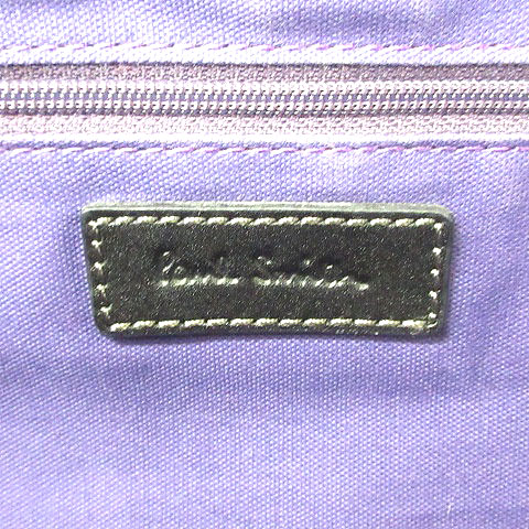 未使用級✨️ポールスミス ボストンバッグ ace.製 パープル ナイロン レザー ポールスミス PAUL SMITH トートバッグ ナイロン 本革 レザー