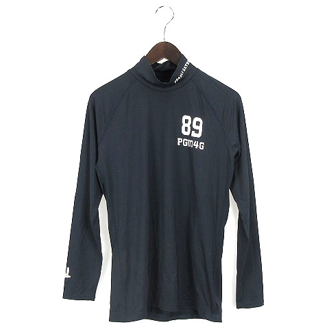 パーリーゲイツ Pearly Gates ゴルフウエア インナーシャツ ハイネック 長袖 カットソー ラッシュ 4 M ダークネイビー 0227o メンズ 016 ベクトルパーク