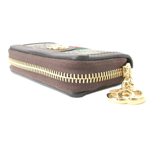 ✨美品 グッチ オフィディア GGキーケース Gキーフック 523157 グッチ GUCCI 523157 オフィディア GG キーケース ブラウン