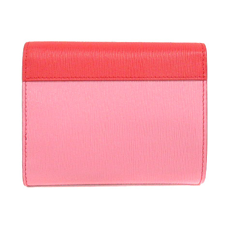 プラダ PRADA 1MH840 VITELLO MOVE CO 三つ折り 財布 バイカラー LACCA