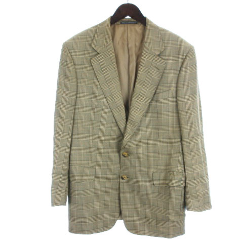 GUCCI 　グッチ　秋冬グレーンチェックジャケット★ グッチ GUCCI テーラード ジャケット ブレザー グレンチェック 総裏 2B