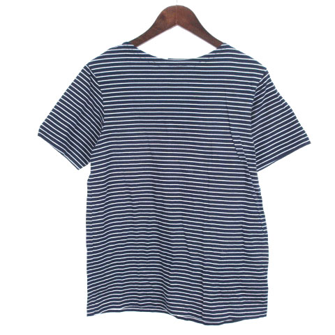 ミスターハリウッド N Hoolywood Tシャツ ボーダー 半袖 コットン カットソー 38 紺 ネイビー メンズ 016 ベクトルパーク