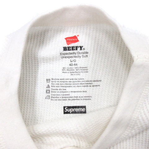 シュプリーム SUPREME × ヘインズ Hanes クルーネック サーマル