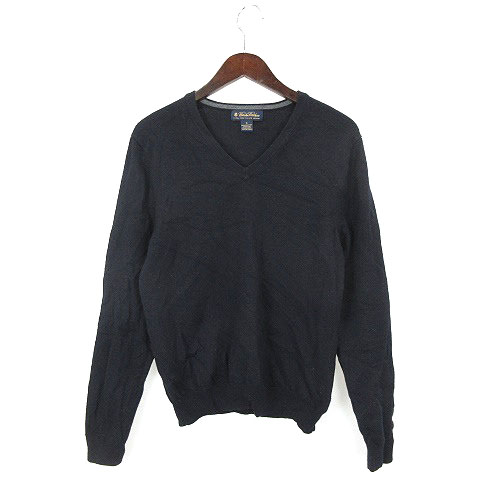 ブルックスブラザーズ Brooks Brothers セーター Vネック 長袖 ウール ネイビー S 0915e Vgp0 メンズ 016 ベクトルパーク