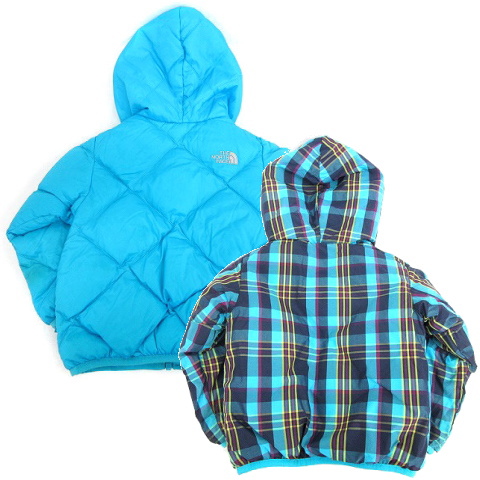 キッズダウンジャケット リバーシブル ザノースフェイス リバーシブル チェック柄 THE NORTH FACE ノースフェイス リバーシブルコージージャケット