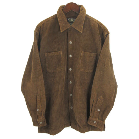 ダブルアールエル RRL コーデュロイ シャツ ジャケット 長袖 ブラウン 
