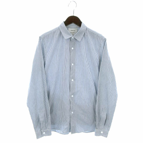 ヤエカ Yaeca Comfort Shirt Standard シャツ 長袖 ストライプ M Blue St ネイビー 1012o メンズ 016 ベクトルパーク