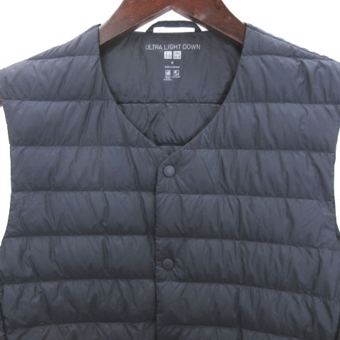 ユニクロ Uniqlo 19aw ウルトラ ライト ダウン ベスト インナー シンプル M 紺 ネイビー 上着 メンズ 016 ベクトルパーク