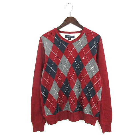 トミーヒルフィガー Tommy Hilfiger ニット 長袖 アーガイル セーター バーガンディ S 1117e Ibs77 メンズ 016 ベクトルパーク トミーヒルフィガー Tommy Hilfiger ニット 長袖 アーガイル セーター バーガンディ S 1117e Ibs77 メンズ 016 ベクトルパーク