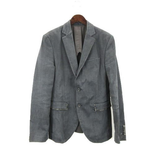 ザラマン Zara Man テーラードジャケット デニム ストレッチ シングル 2b チャコール 1211o メンズ 016 ベクトルパーク ザラマン Zara Man テーラードジャケット デニム ストレッチ シングル 2b チャコール 1211o メンズ 016 ベクトルパーク