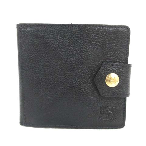 イルビゾンテ Il Bisonte 財布 二つ折り ウォレット レザー ブラック メンズ 016 ベクトルパーク