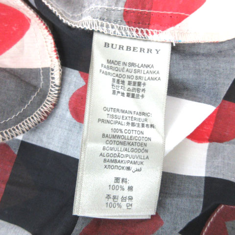 バーバリー チルドレン Burberry Children ワンピース チェック ハート プリント ノースリーブ キッズ ベージュ 155 Ibs キッズ 016 ベクトルパーク
