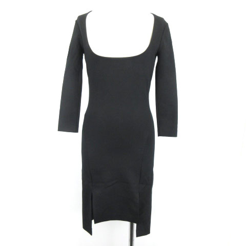 ディースクエアード Dsquared2 ワンピース タイト ストレッチ ひざ丈 長袖 ブラック Xs Ibs レディース 016 ベクトルパーク
