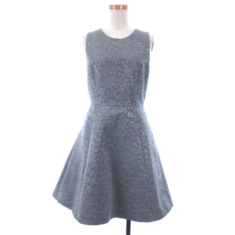 バナナリパブリック Banana Republic ノースリーブ ワンピース ミニ丈 総柄 フレア 2 青 ブルー系 Oim レディース 016 ベクトルパーク