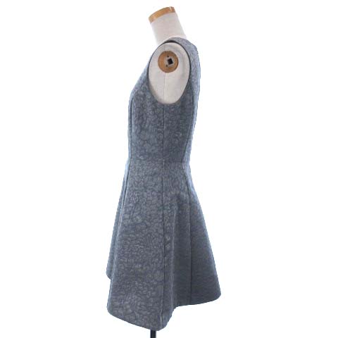 バナナリパブリック Banana Republic ノースリーブ ワンピース ミニ丈 総柄 フレア 2 青 ブルー系 Oim レディース 016 ベクトルパーク