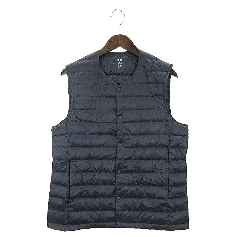 ユニクロ Uniqlo ダウンベスト ナイロン ネイビー M 1221e Oim メンズ 016 ベクトルパーク