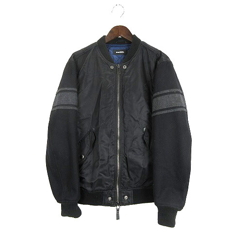 ディーゼル Diesel 中綿 ジャケット ブルゾン 切替 ブラック M e アウター メンズ 016 ベクトルパーク