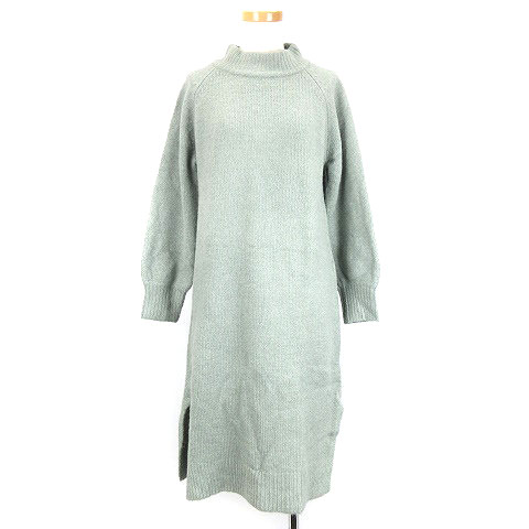 グローバルワーク Global Work ワンピース ニット 長袖 ハイネック グリーン e Oim レディース 016 ベクトルパーク