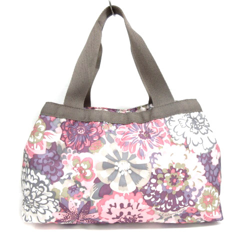 レスポートサック Lesportsac 花柄 トートバッグ ポーチ付き パープル系 o レディース 016 ベクトルパーク
