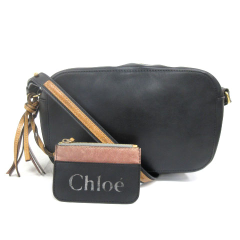 クロエ CHLOE レザー ショルダーバッグ ポーチ付き 01-13-51-65-5811 