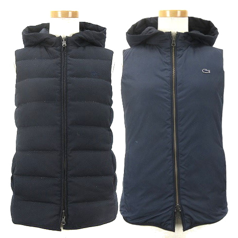 ラコステ Lacoste ダウン ベスト ジップアップ リバーシブル 34 ネイビー e Ibs94 レディース 016 ベクトルパーク