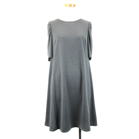 23区 オンワード樫山 11ss ワンピース 半袖 ミディ 32 グレー o Ibs94 レディース 016 ベクトルパーク