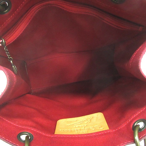 キタムラ Kitamura ディズニー ハンドバッグ ミニー刺繍 鞄 キャンバス レッド o レディース 016 ベクトルパーク