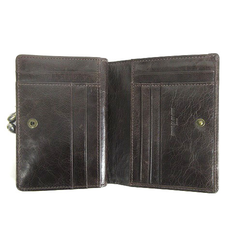 コムサデモード Comme Ca Du Mode がま口 二つ折り財布 ウォレット ブラウン e Ibs94 レディース 016 ベクトルパーク