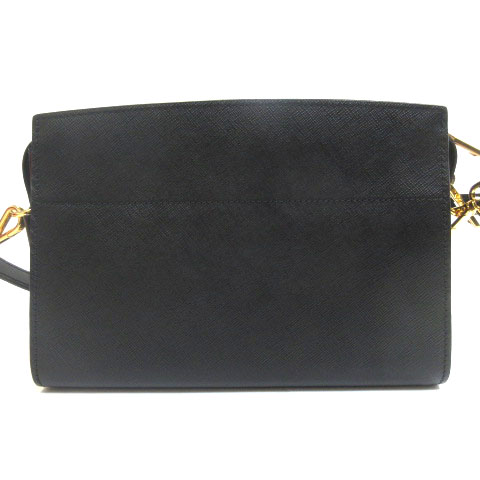 プラダ PRADA レザー ショルダーバッグ 1BH104 SAFFIANO SOFT CALF 黒 