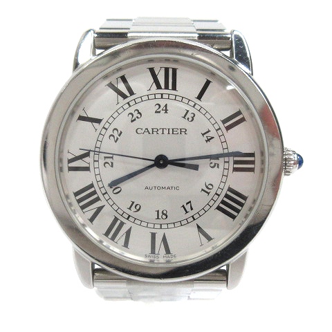 カルティエ Cartier ロンドソロ 自動巻き 腕時計 3939 シルバーカラー 