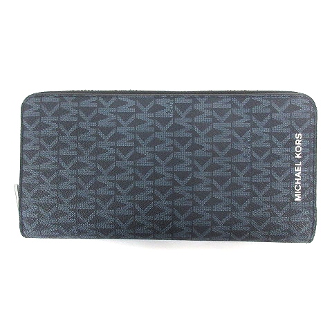 マイケルコース Michael Kors Cooper Tech Zip Around 長財布 ラウンドファスナー ネイビー o メンズ 016 ベクトルパーク