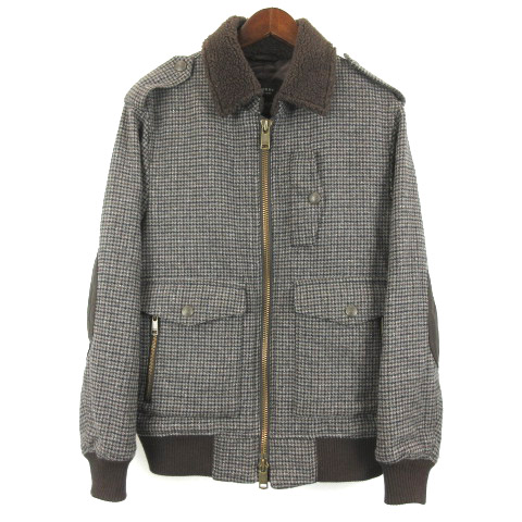 バーバリーブラックレーベル BURBERRY BLACK LABEL ウール エルボー 
