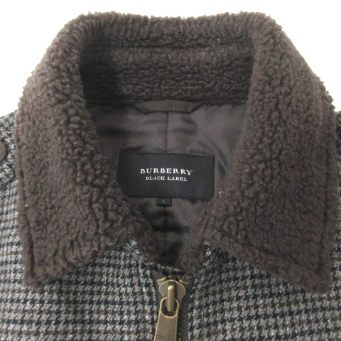 バーバリーブラックレーベル BURBERRY BLACK LABEL ウール エルボー 