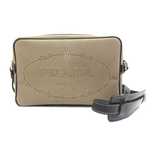 プラダ PRADA 1BH089 UCW ロゴ ジャガード スクエア クロス