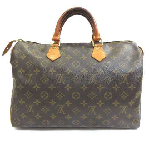 ルイヴィトン LOUIS VUITTON スピーディ 35 M41524 モノグラム ハンドバッグ ミニ ボストン ブラウン レディース