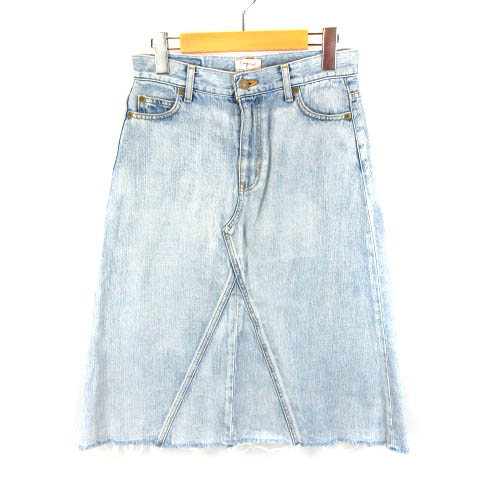 アングリッド Ungrid デニム スカート ロング カットオフ ダメージ加工 M インディゴ Oim レディース 016 ベクトルパーク