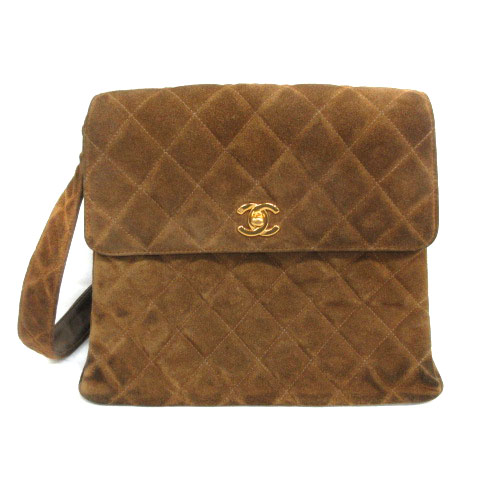 シャネル CHANEL スエード マトラッセ ショルダーバッグ ココマーク 