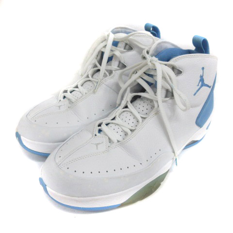 ナイキ NIKE スニーカー JORDAN MELO M3 28cm ホワイト ブルー 211015E 