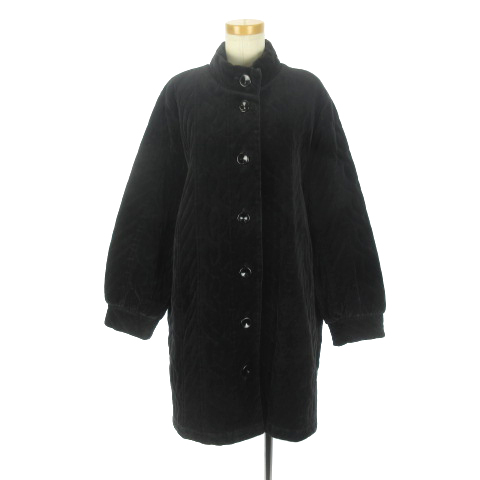 【フランス製】Yves Saint Laurent コート ムートン　黒　40 イヴサンローラン YVES SAINT LAURENT variation コート スタンド