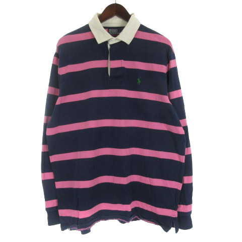 ポロ ラルフローレン POLO RALPH LAUREN ラガーシャツ 長袖 ボーダー  