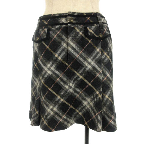 BLUE LABEL 膝上丈スカート BURBERRY BLUE LABEL ひざ丈 フレアスカート