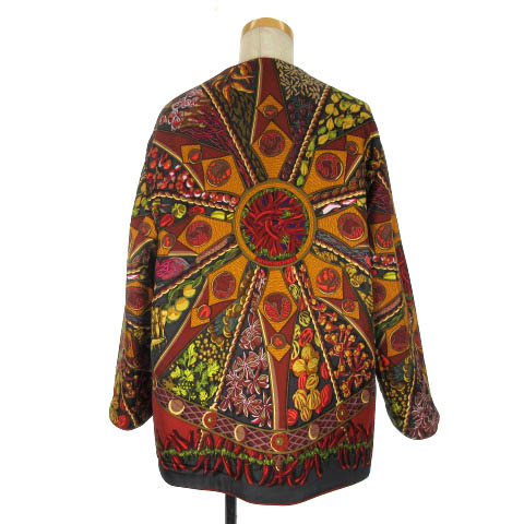 エルメス HERMES マルジェラ期 リバーシブル ノーカラー ウール コート  