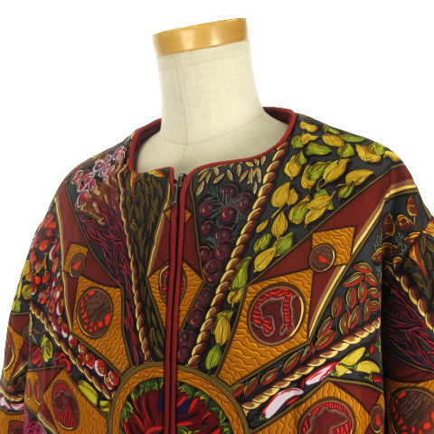 エルメス HERMES マルジェラ期 リバーシブル ノーカラー ウール コート  