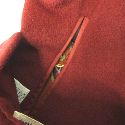 エルメス HERMES マルジェラ期 リバーシブル ノーカラー ウール コート  