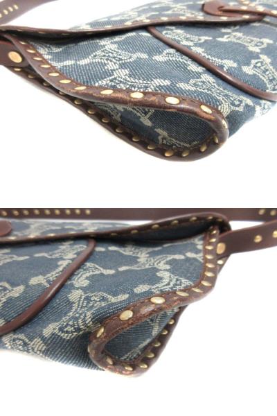 セリーヌ CELINE ヴィンテージ パリ マカダム トリオンフ デニム 
