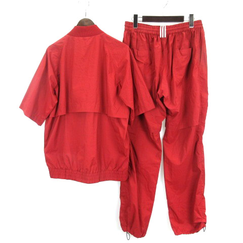 アディダス Adidas セットアップ ゴルフ ウエア ジャケット 半袖 パンツ レッド L 2217ee メンズ 016 ベクトルパーク